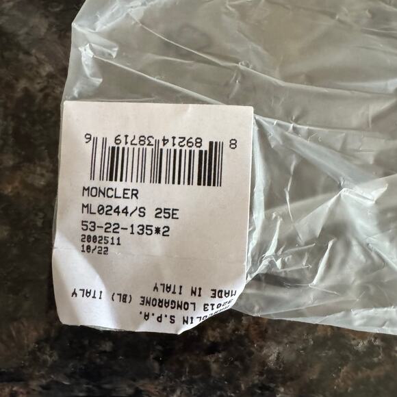 NEW Moncler ML0244 Promenade Sunglasses Solid Ivory Gold Logo Honey Lenses case - Picture 12 of 12